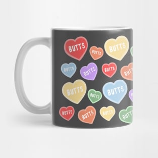 Valentines Day Butt Hearts Mug